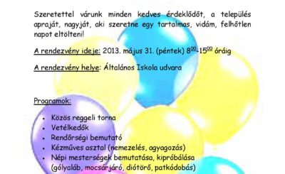 gyereknapi plakat