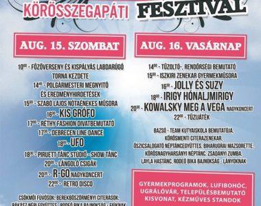 2015. augusztus 15-16-án megrendezésre kerülő IV.Kun László Fesztivál programja