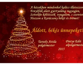 Áldott, békés ünnepeket!