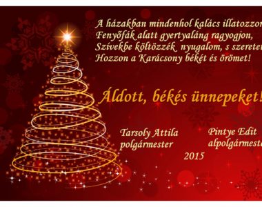 Áldott, békés ünnepeket!