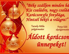 Áldott karácsonyi ünnepeket!