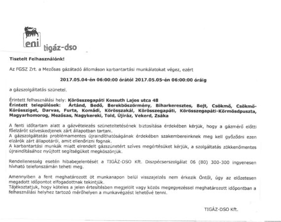 Karbantartás miatt szünetel!