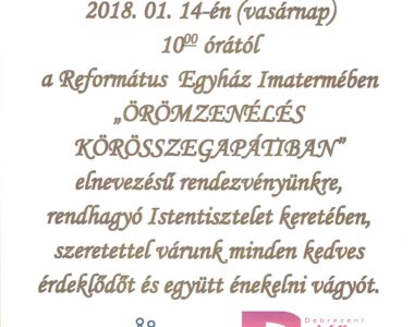 Örömzenélés Körösszegapátiban